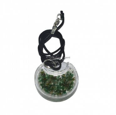 Green Aventurine Acrylic Orgonite Pendant