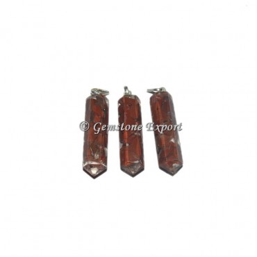 Red Jasper  Orgonite Pencil Pendant