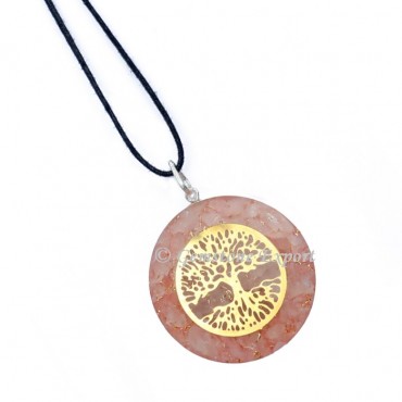 Rose Tree of life Orgone Pendants