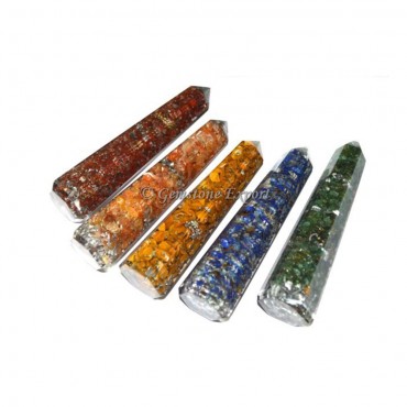 Mix Gemstone Orgone Obelisk Healing Point