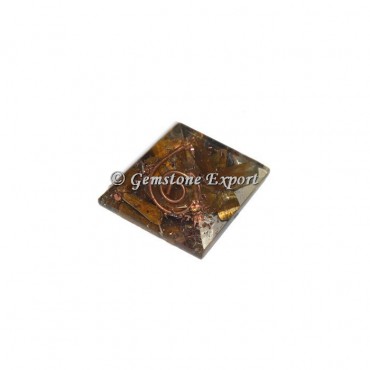 Tiger Eye Orgonite Baby Pyramid