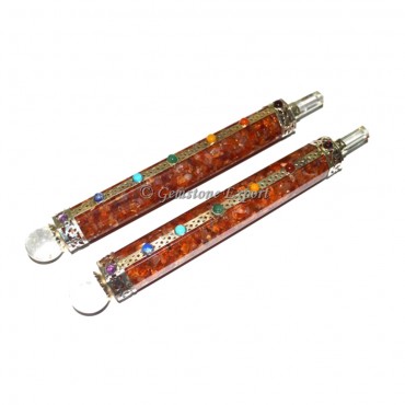 Carnelian Orgone Chakra Healing Wands