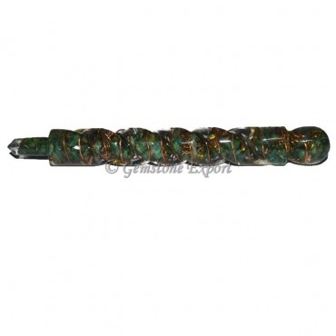 Green Aventurine Orgonite Healing Wands