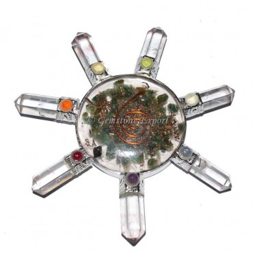 Orgone Green Jade Disc Chakra Generator