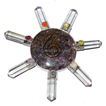 Orgone Amethyst Disc Chakra Generator