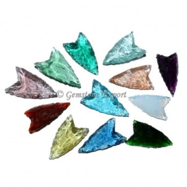 Colorfull Glass Arrowheads