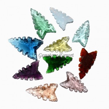 Glass Fancy Cut Arrowheads