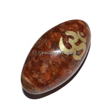 Carnelian Om Orgonite Shiva Lingam