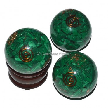 Malachite Orgonite Sphere