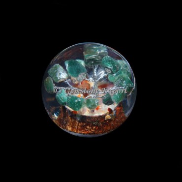 Green Jade Tree Orgonite Sphere