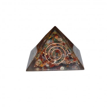 Multi Stone Energy Orgone Pyramid