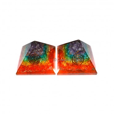 Seven Chakra Orgone Pyramids