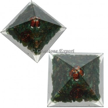 Green Jade Energy Orgonite Pyramid