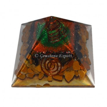 Yellow Jasper Orgone Pyramid