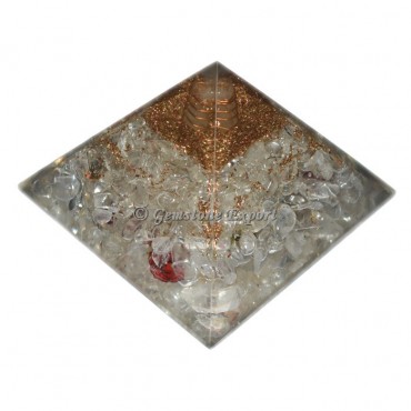 Crystal Quartz Orgonite Pyramids