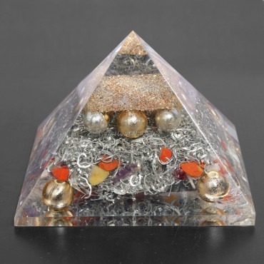 Mix  Stone Orgonite Pyramids