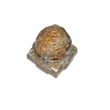 Orgone Shri Yantra Crystal and Tourmaline