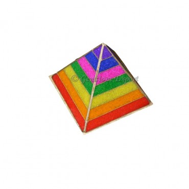 Orgone Small Chips Chakra Pyramids Lamp