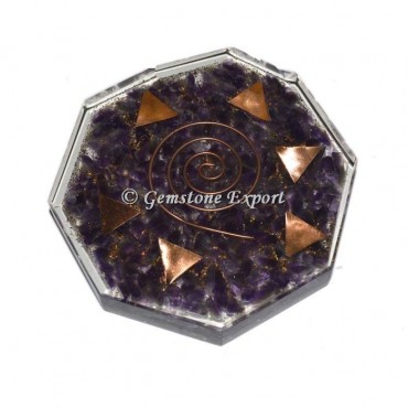 Amethyst stone  Orgonite Vastu Plate