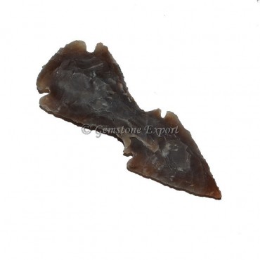 Natural Stone Hand Knapped Double Arrowhead