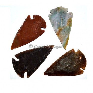 Polished Agate Arrowheads