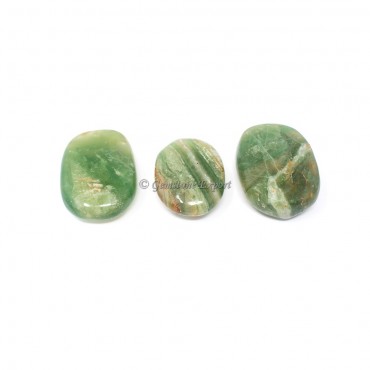 Green Fluorite Palm Stones