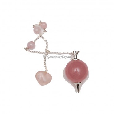 Rose Quartz Healing Ball Pendulums