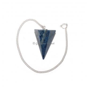 Sodalite 6 Faceted Cone Pendulums