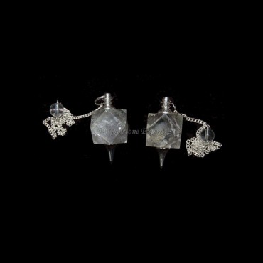 Crystal Quartz Squre Pendulums