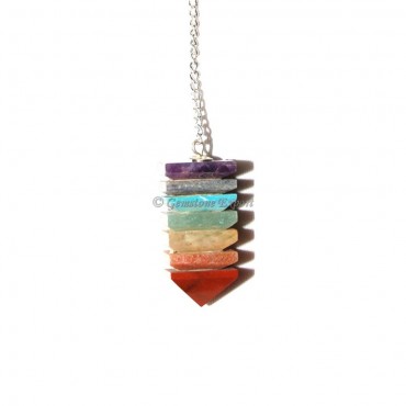 Seven Chakra Pyramids Pendulums