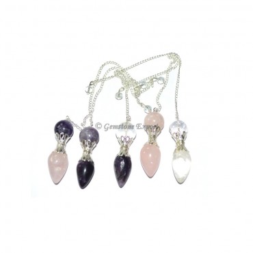 Mix Gemstone Pendulums