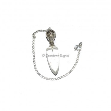 Crystal Quartz Fashion Cap Pendulums