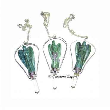 Ruby Zoisite Angels Pendulums