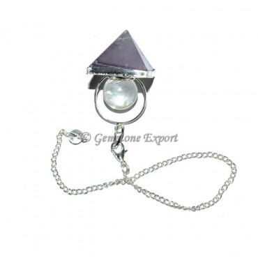 Amethyst Pyrmaids Pendulum