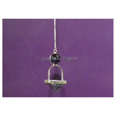 Amethyst Stone Pyramid Pendulum