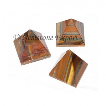 Tiger Eye Pyramids