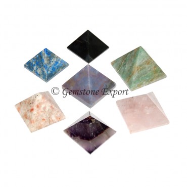 Mix Gemstone  Pyramids