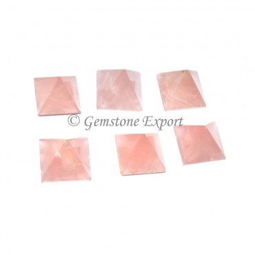 Rose Quartz Small Pyramids