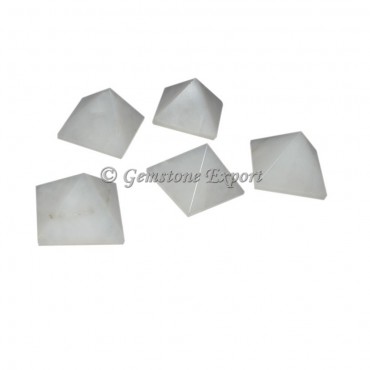 White Agate Small Pyramids