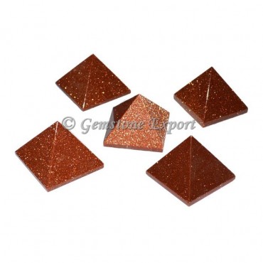 Brown Sunstone Small Pyramids