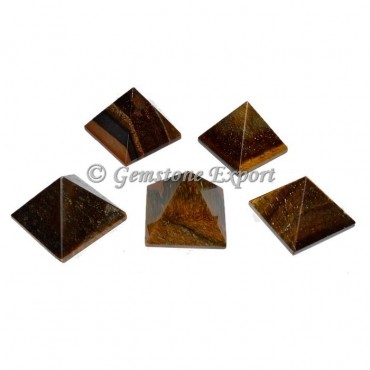 Tiger Eye Small Pyramids