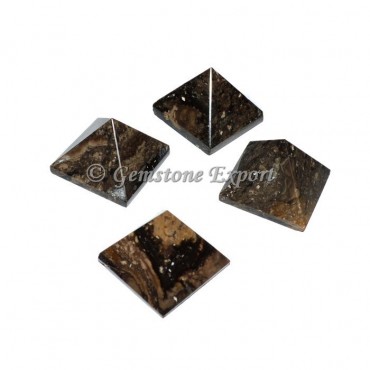 Black-Brown Jasper Small Pyramids