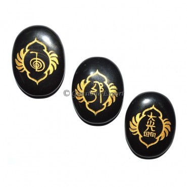 Black Agate Fancy Design Reiki 1 &2 Set