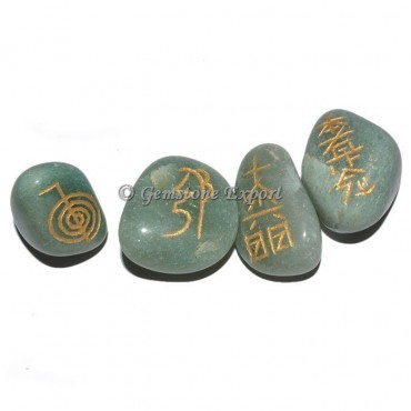 Green Aventurine Usai Reiki Tumbled Set