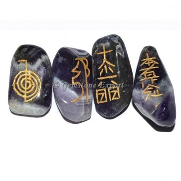 Amethyst Usai Reiki Tumbled Set