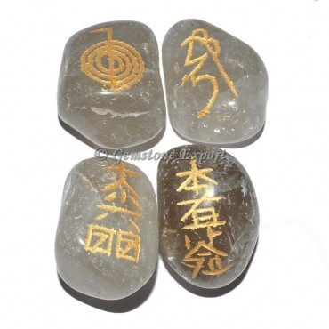 Smokey Stone Usai Reiki Tumbled Set