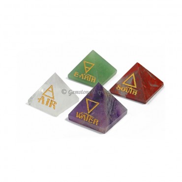 Reiki Pyramids Natural Element Set