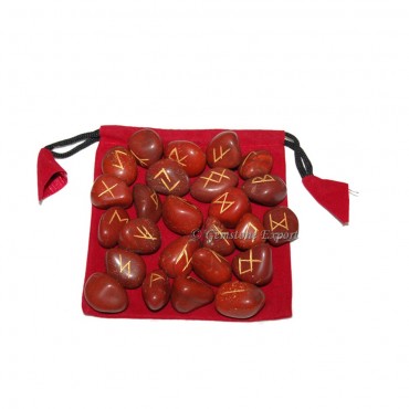 Red Jasper Rune Set