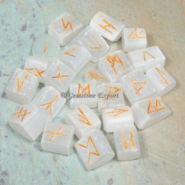 Selenite Rune Divination Set