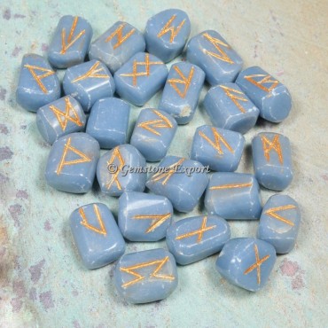 Angelite Rune Divination Set